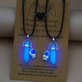 BFF Glow-in-the-Dark Hexagonal Necklaces Magnetic Two-Piece Set