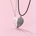 BFF Magnetic Split Heart Necklaces - Not Sisters by Blood, But by Heart